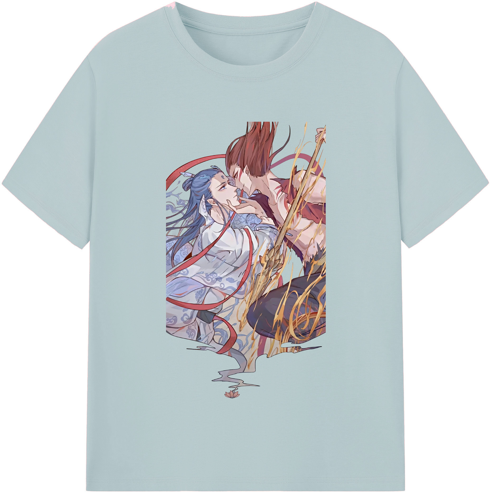 （画像用） Ne Zha 2 ナタ 魔童の大暴れ 綿100％半袖Tシャツ（フロントプリント）